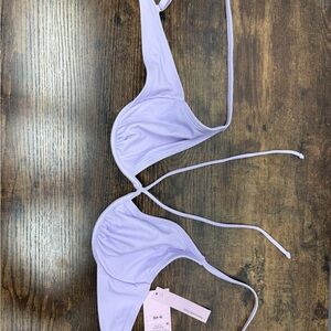 wild fable Lavender Tie Triangle Bikini Top